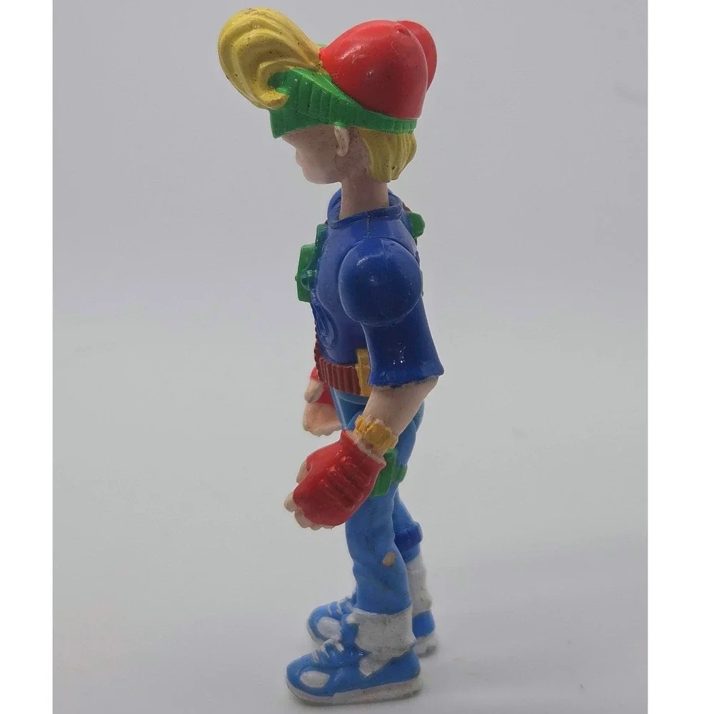 Burger King Action Figure Blue Fair Cond. 1990 Kid Vid Kids Club Toy